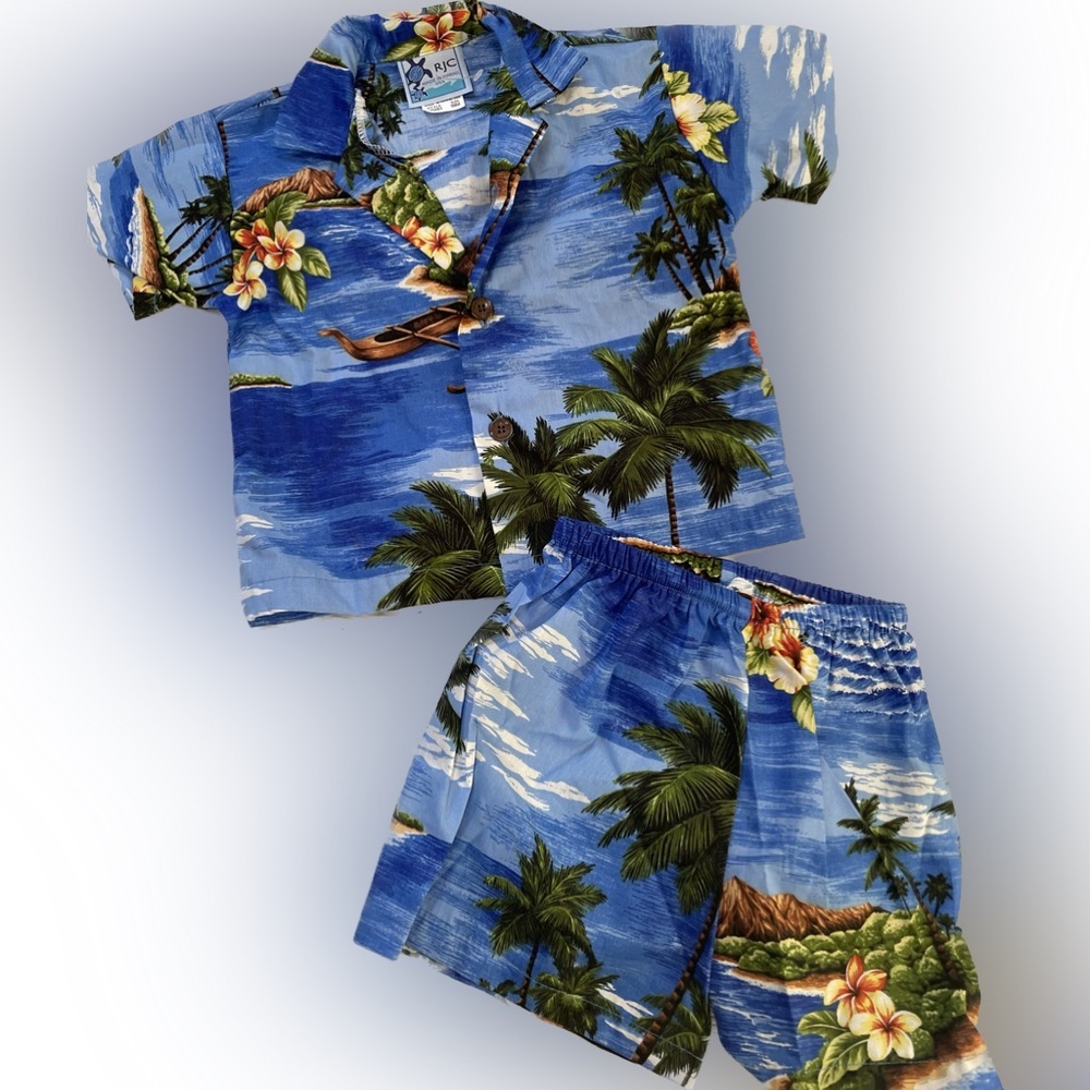 Baby Hawaiian Outfit Set Size 18 Months